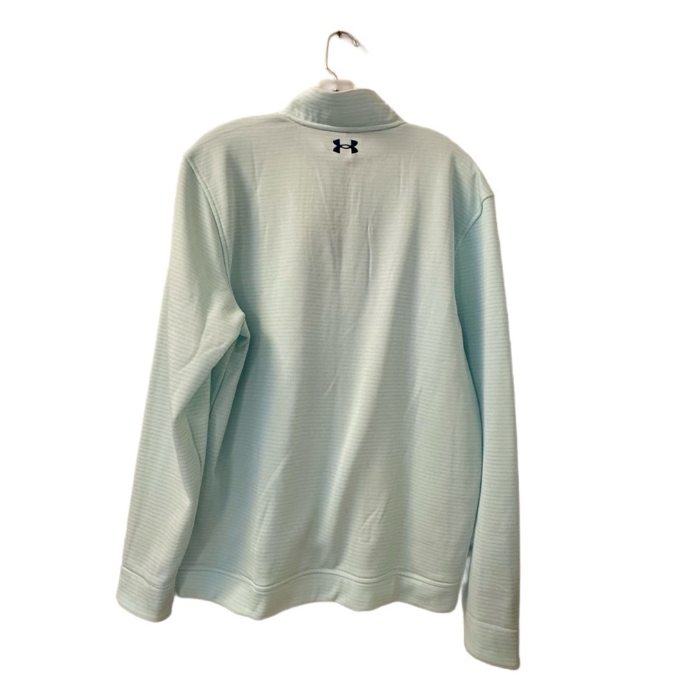 Women’s Under Armour Mint Green 1/4 Zip Pullover Sweatshirt - Size L - NWOT - Picture 2 of 5